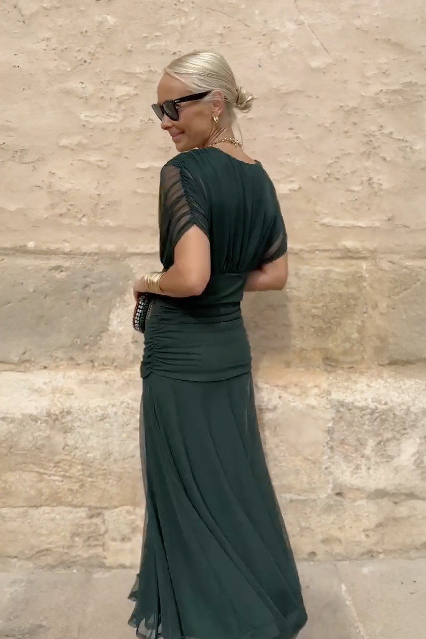 Alondra Floral V-Neck Maxi Dress