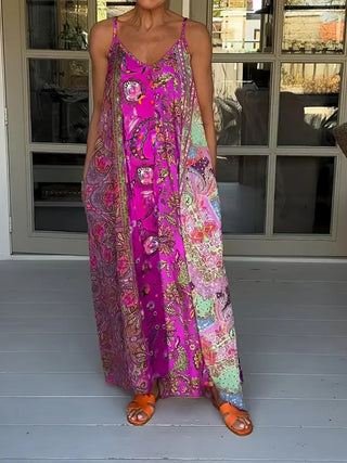 Adriana Color Block V-Neck Dress