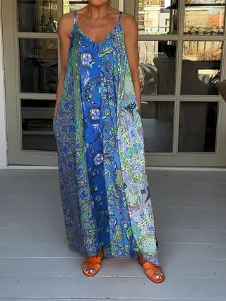 Adriana Color Block V-Neck Dress