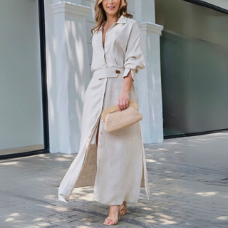 Jeanette V-Neck Maxi Dress