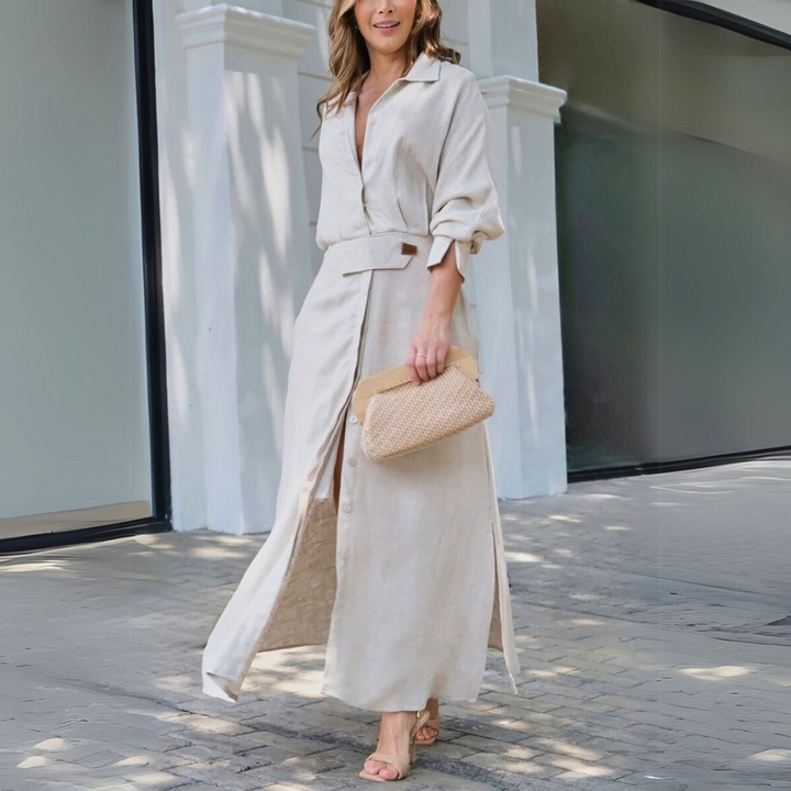 Jeanette V-Neck Maxi Dress
