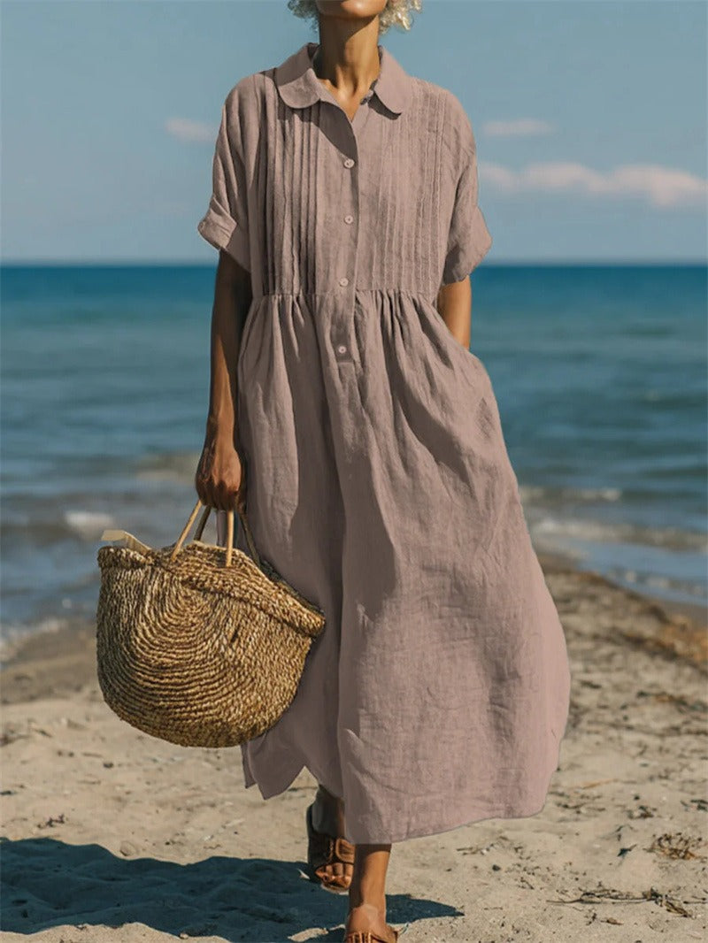 Robe midi boutonnée Arianne