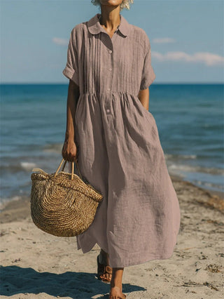 Robe midi boutonnée Arianne