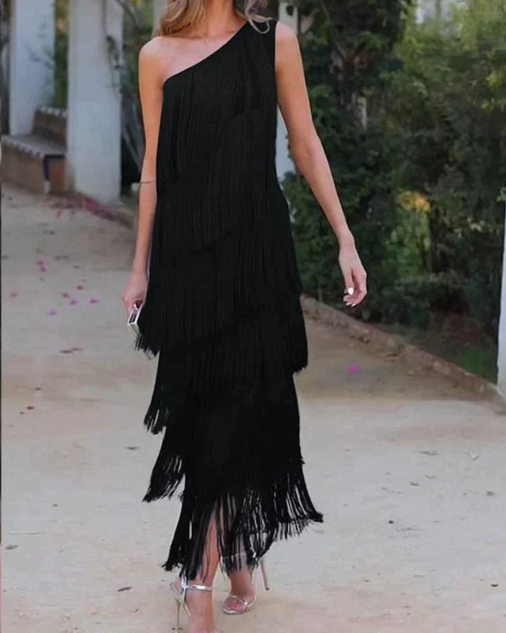 Valeria Boho Fringe Dress