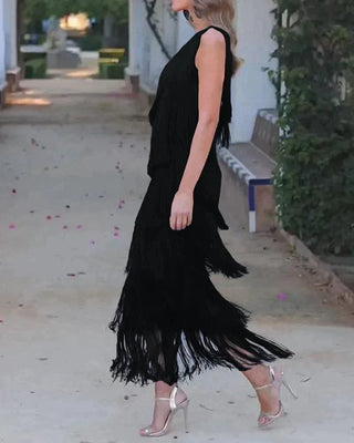 Valeria Boho Fringe Dress