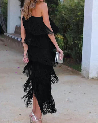Laura Fringe Maxi Dress