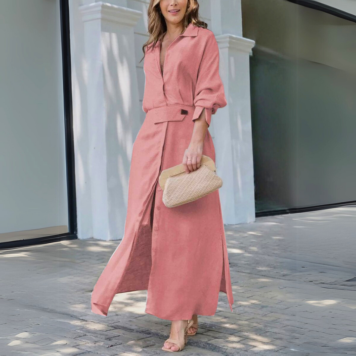 Jeanette V-Neck Maxi Dress