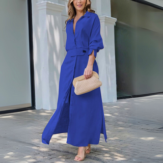 Jeanette V-Neck Maxi Dress