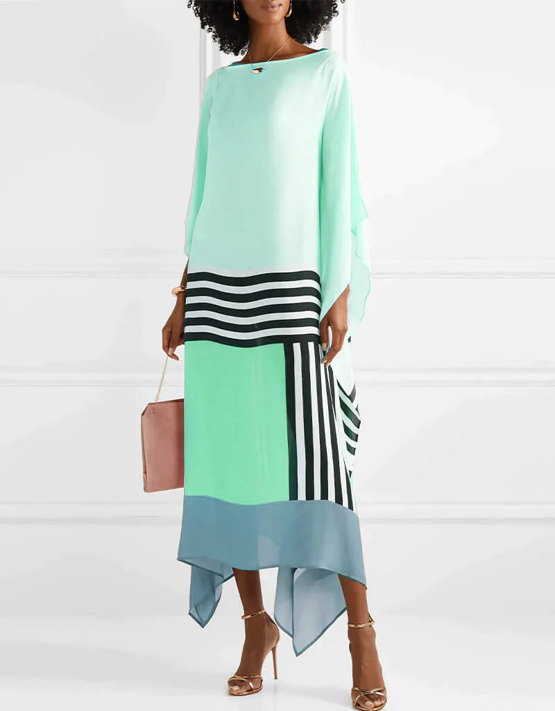 Iria Geometric Caftan Dress