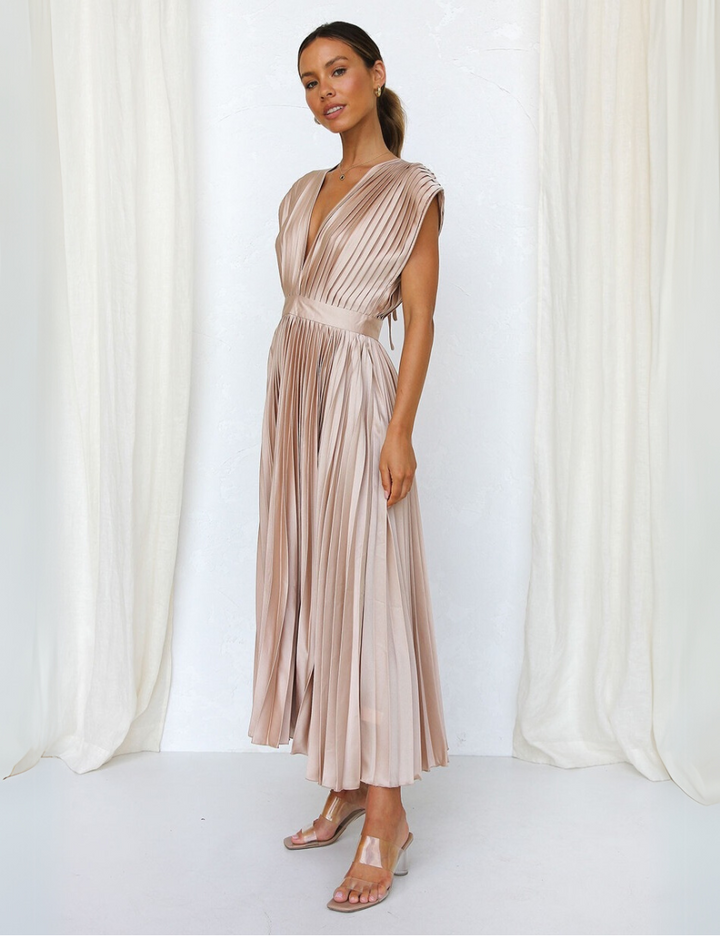 Marisol Elegant Pleated Dress