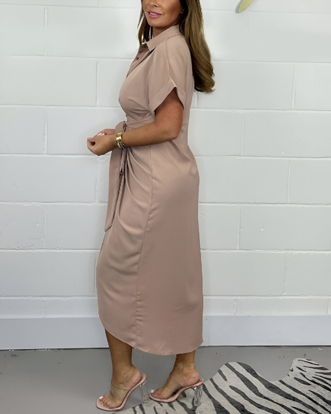 Valerie Pleated Elegant Dress