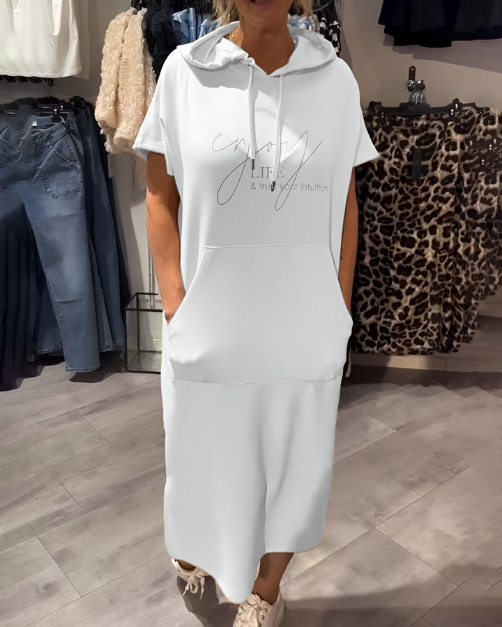 Saskia Casual Hooded Dress