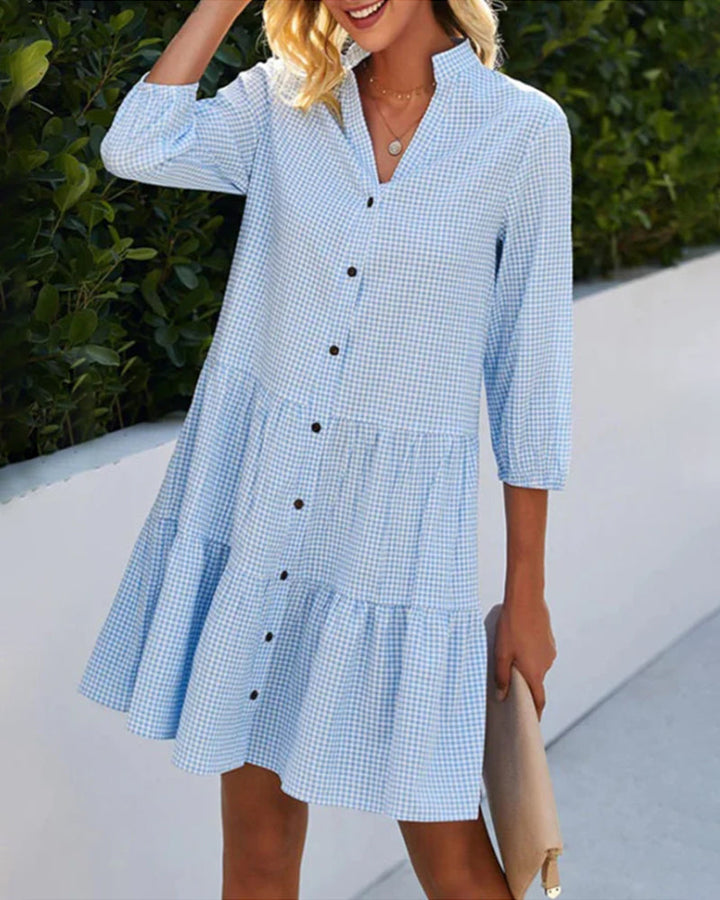 Blue Elegance Summer Dress