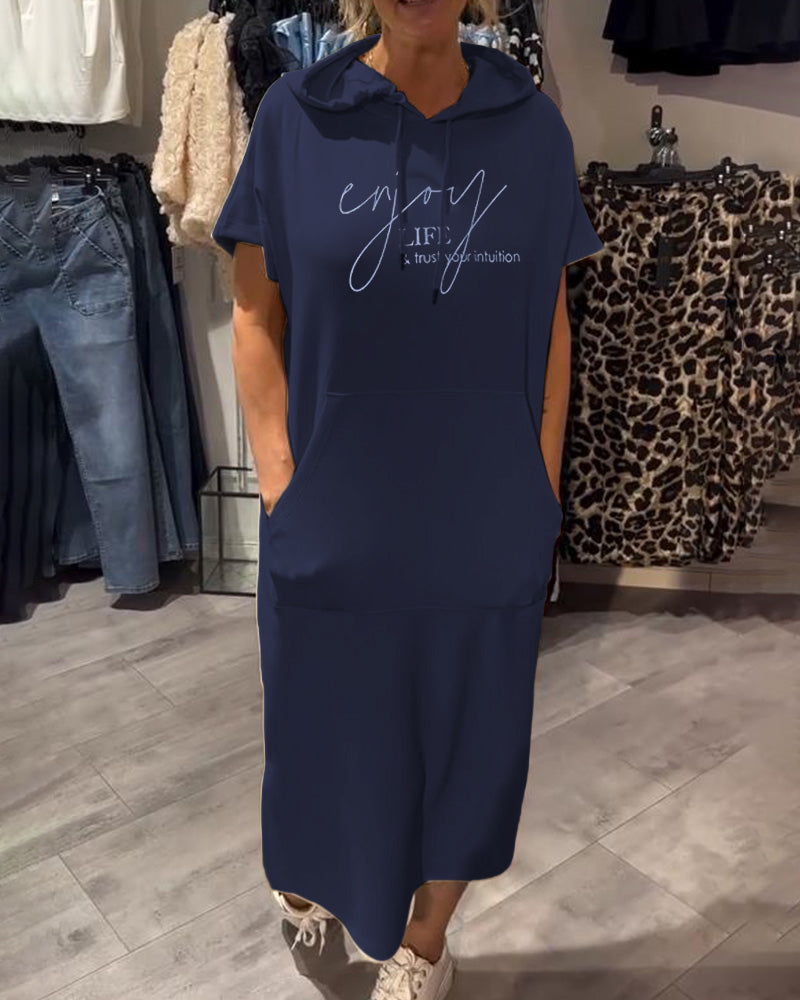 Saskia Casual Hooded Dress