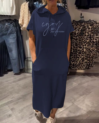 Saskia Casual Hooded Dress