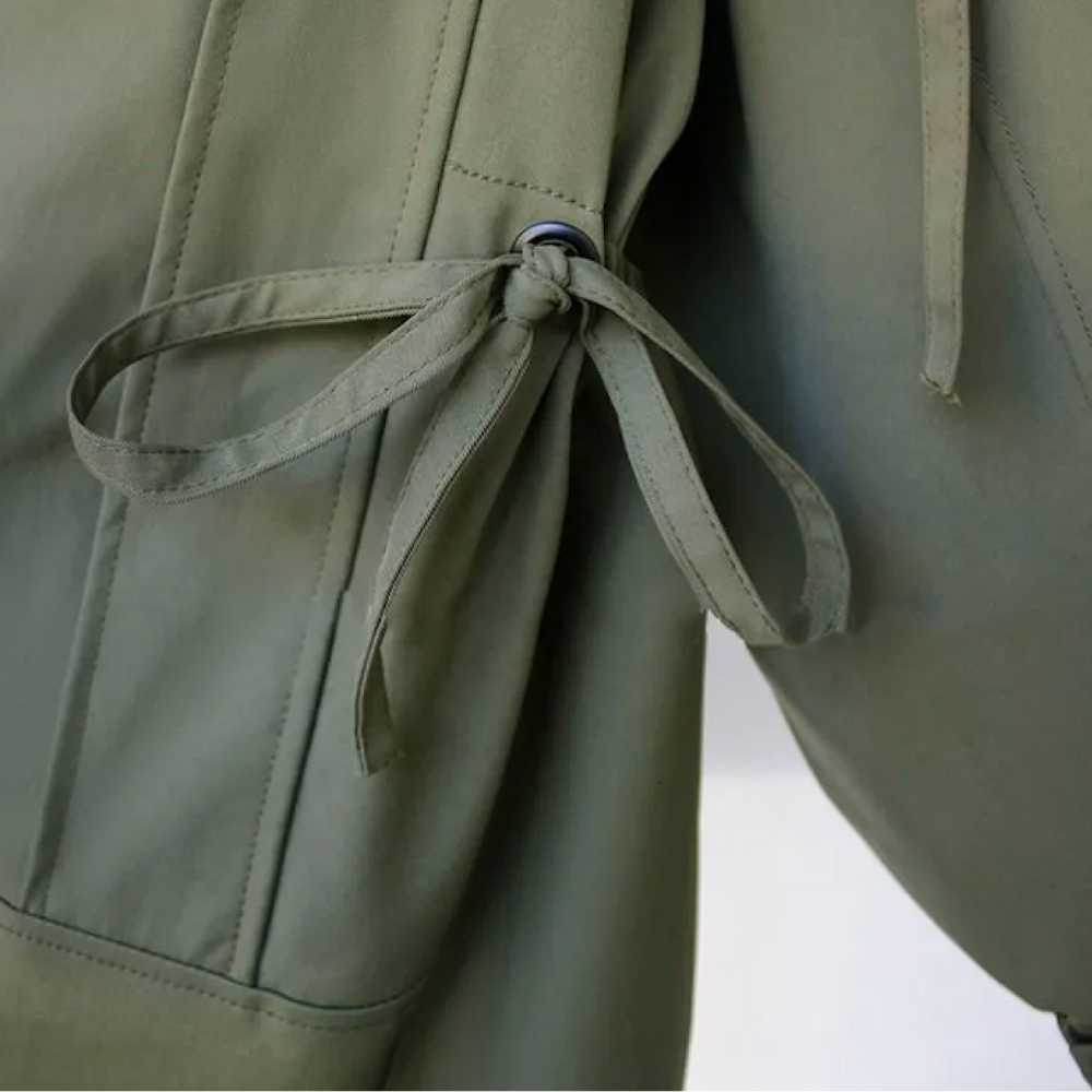 Rebekkah Belted Shower-Resistant Jacket