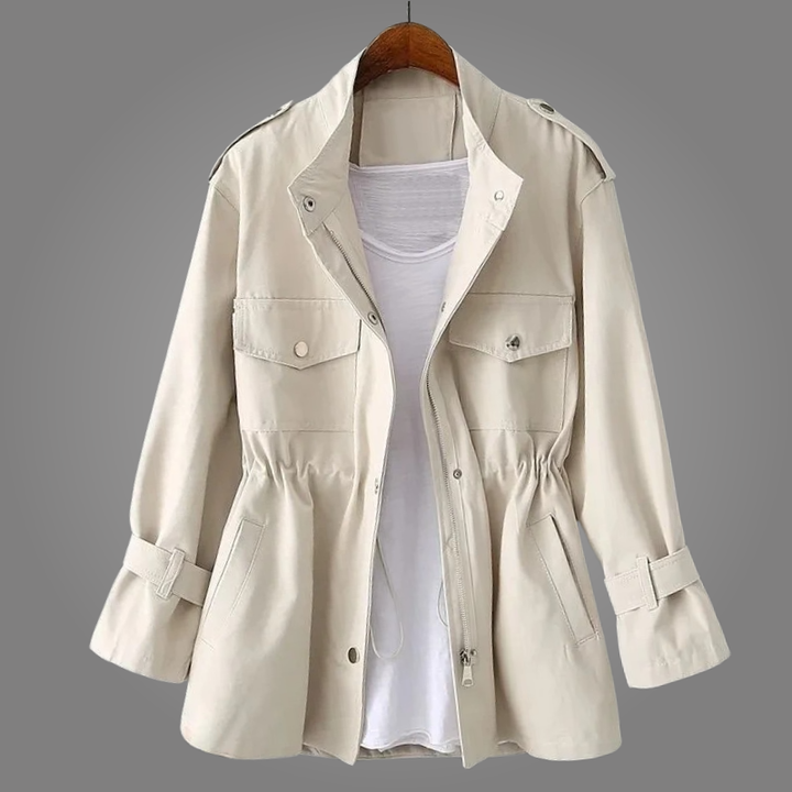 Amélie Double-Breasted Belted Overcoat
