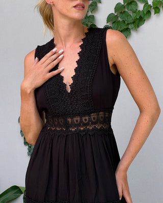 Charlize Handcrafted V-Neck Summer Dress