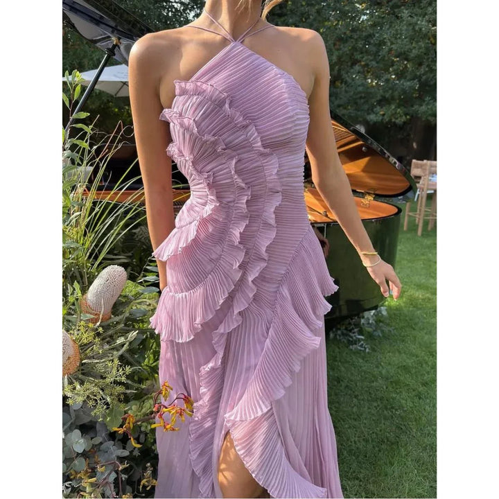 Olaya Ruffled Maxi Dress