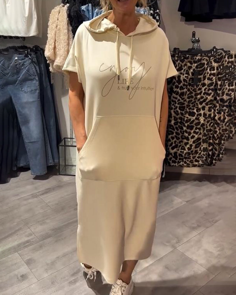 Saskia Casual Hooded Dress