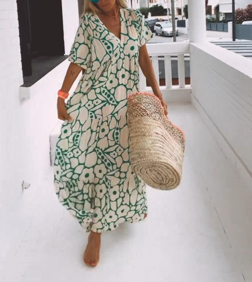 Naila Short Sleeve Maxi Dress