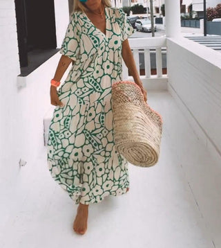 Naila Short Sleeve Maxi Dress