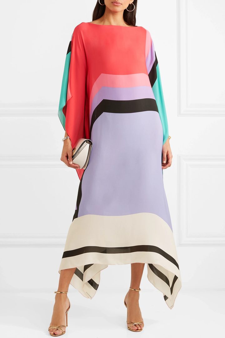 Iria Geometric Caftan Dress