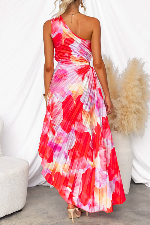 Parker Pleated One-Shoulder Summer Dress