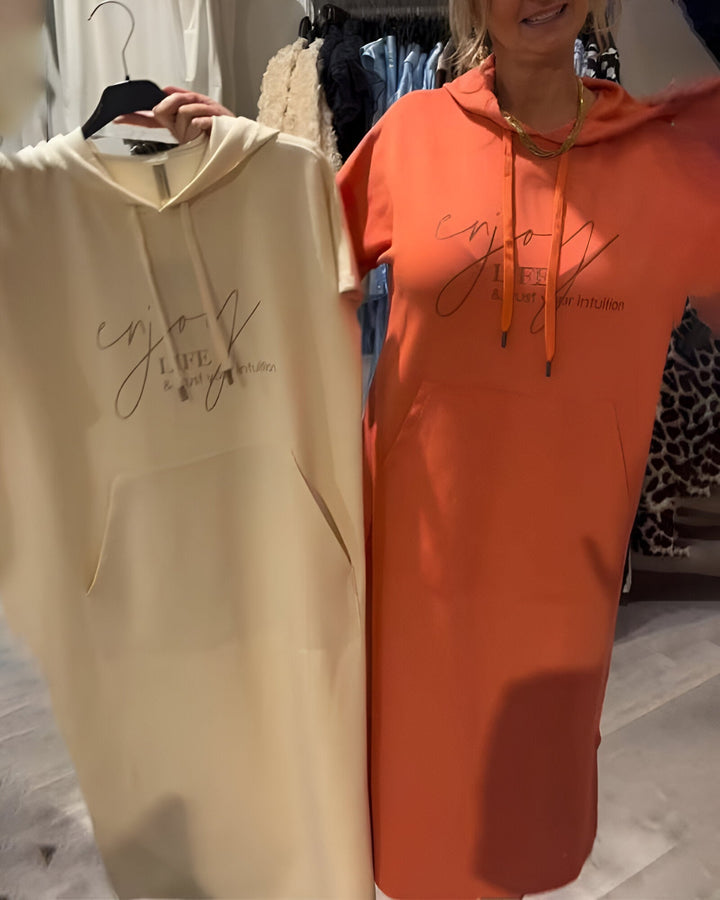 Saskia Casual Hooded Dress