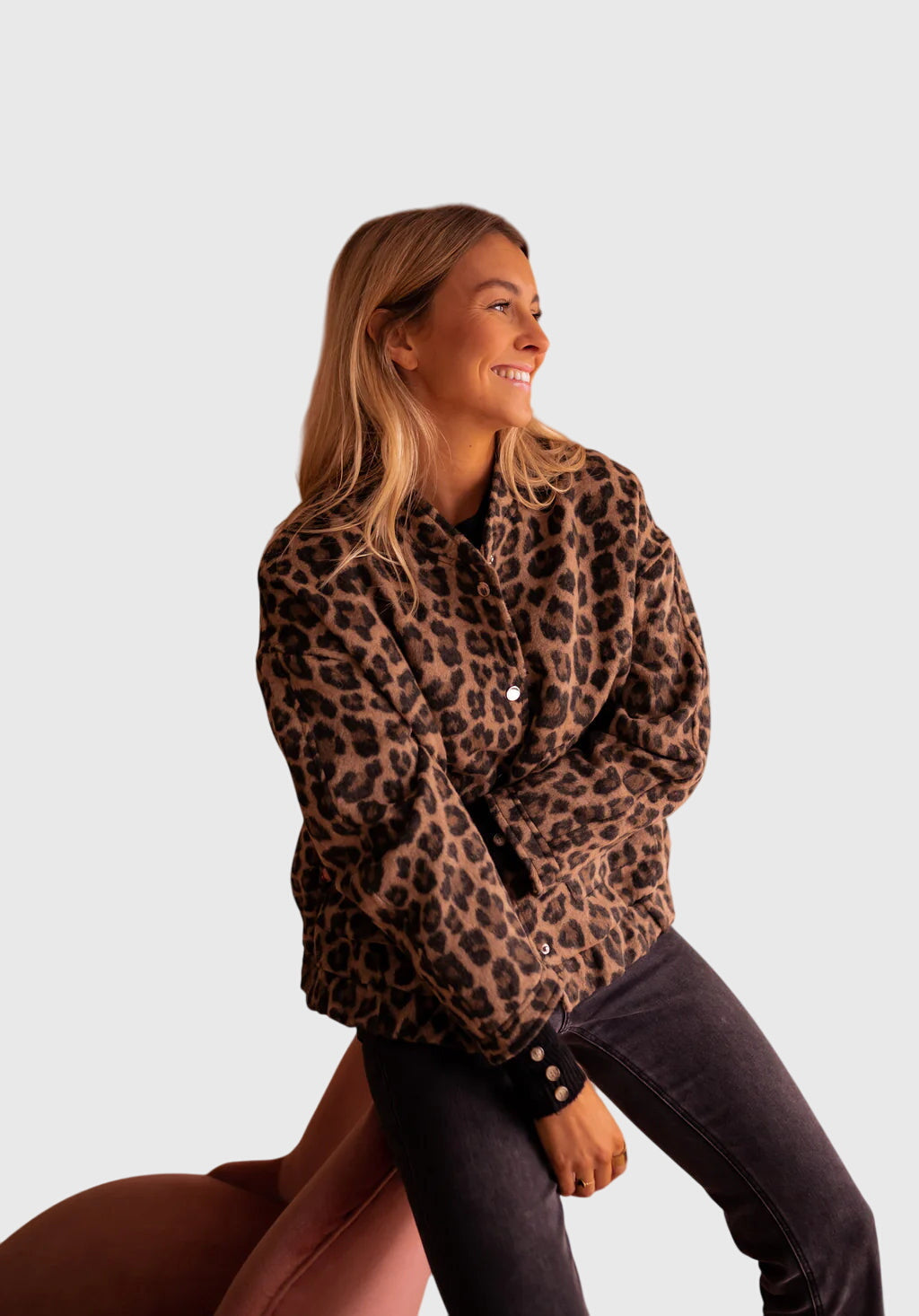 Elodie Leopard Print Jacket