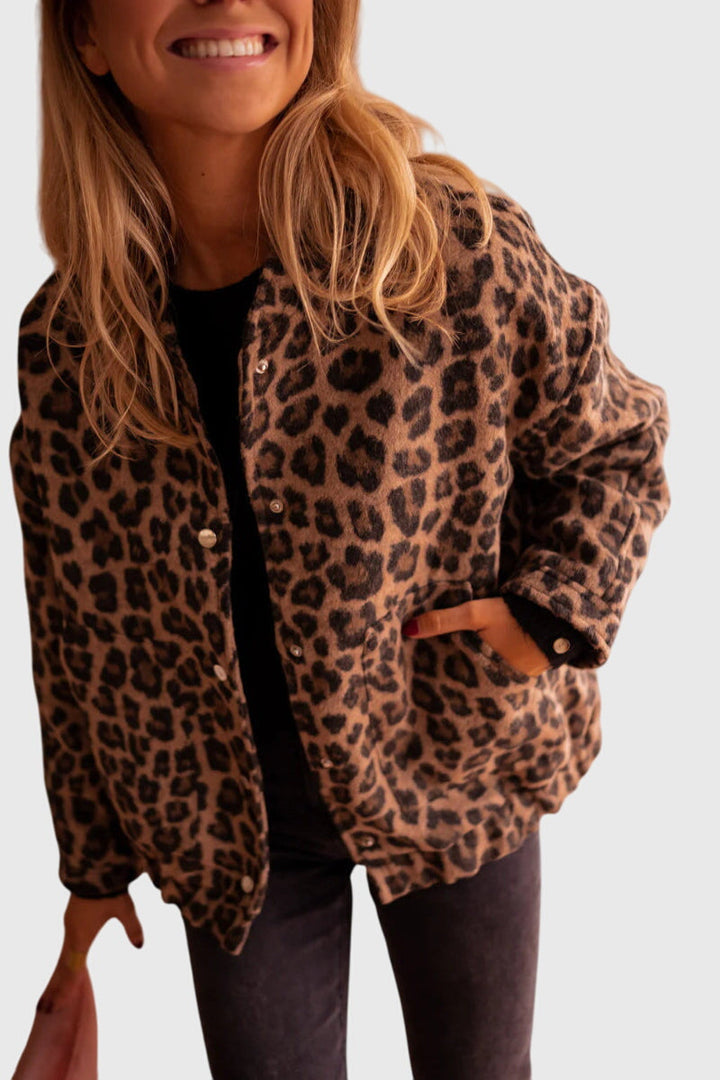 Elodie Leopard Print Jacket
