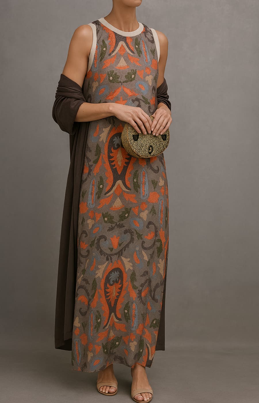 Adriana Printed Elegant Dress