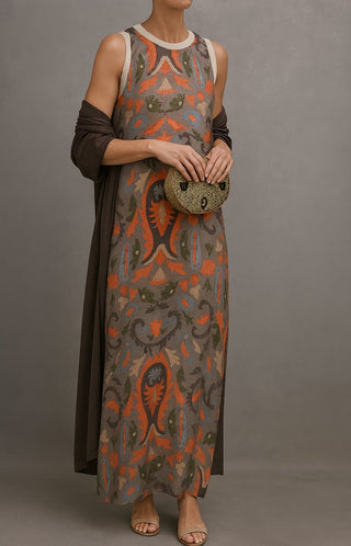 Adriana Printed Elegant Dress