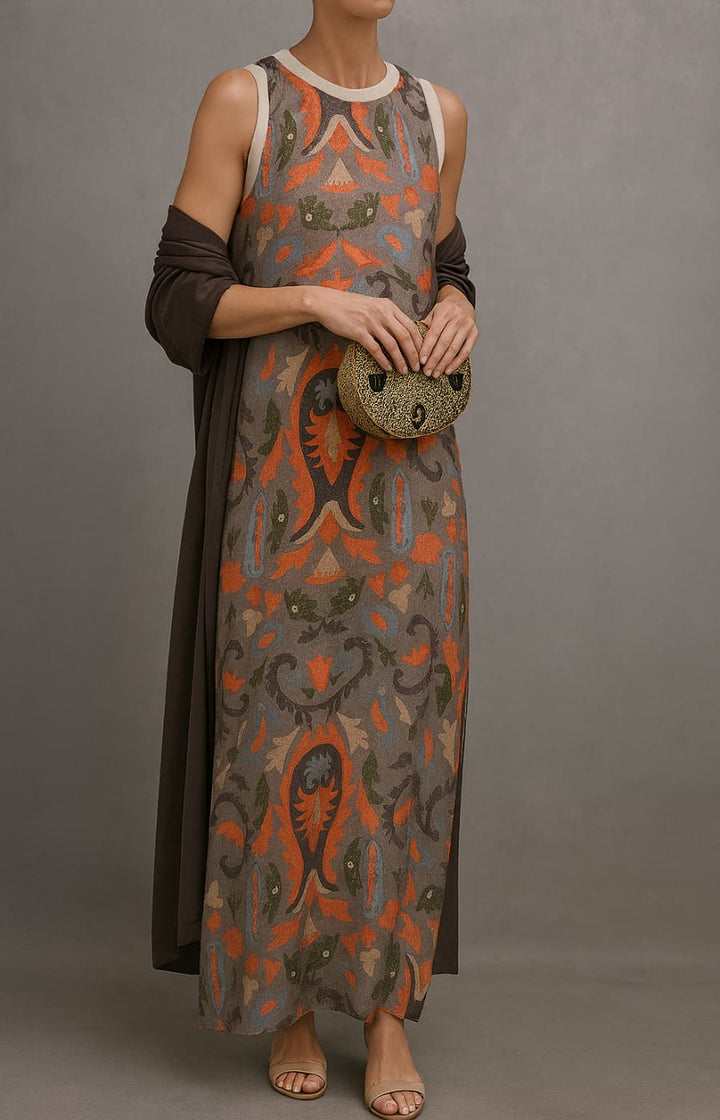 Adriana Printed Elegant Dress