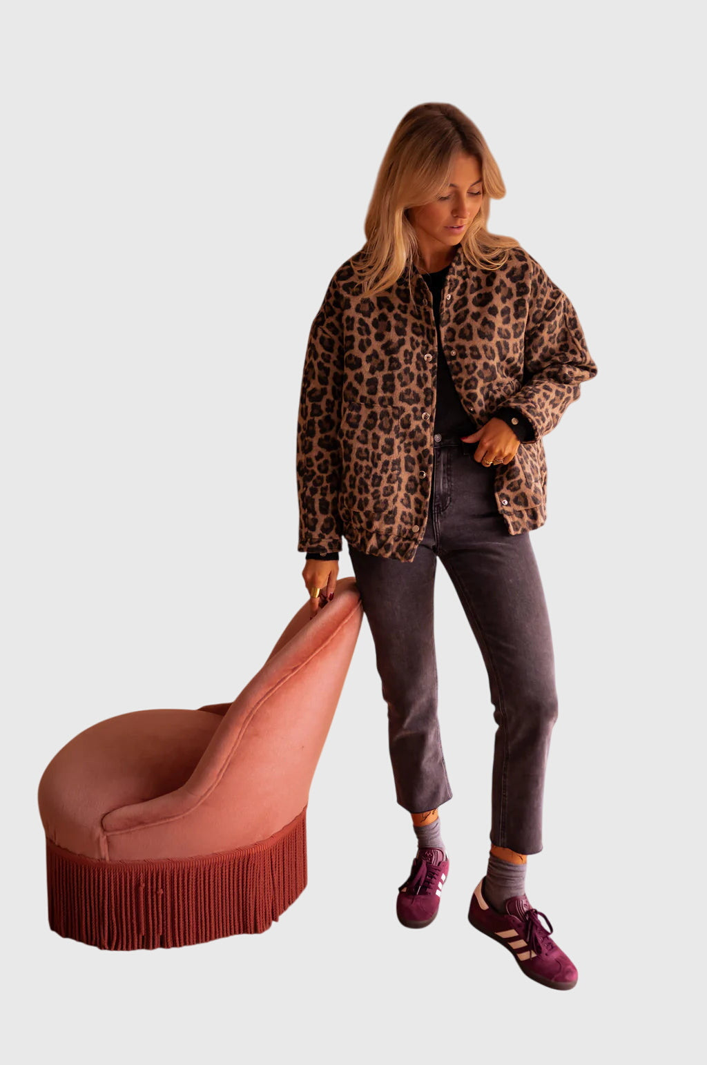 Elodie Leopard Print Jacket
