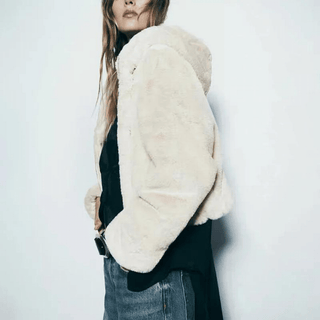 Natalia Fur-Look Coat