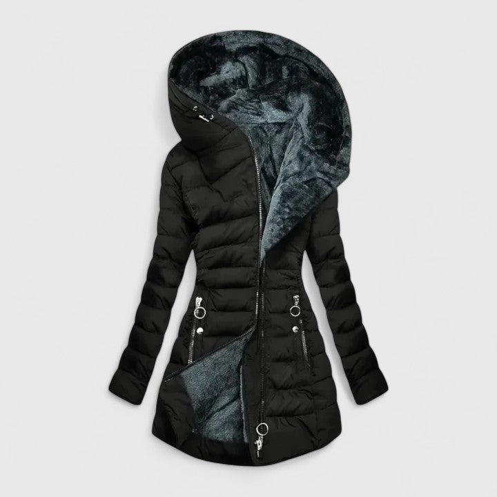 Cassiora Fur-Look Lined Coat