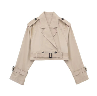 Geesje Cropped Trench Coat