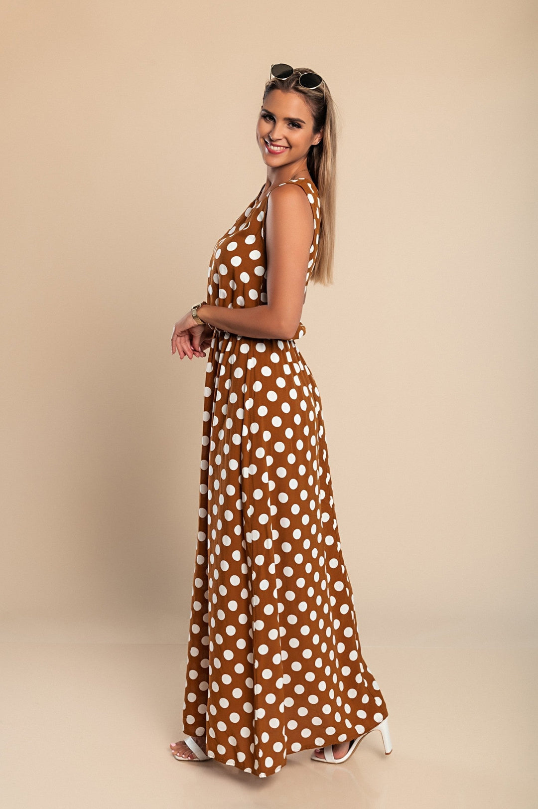 Hannah Polka Dot Maxi Dress