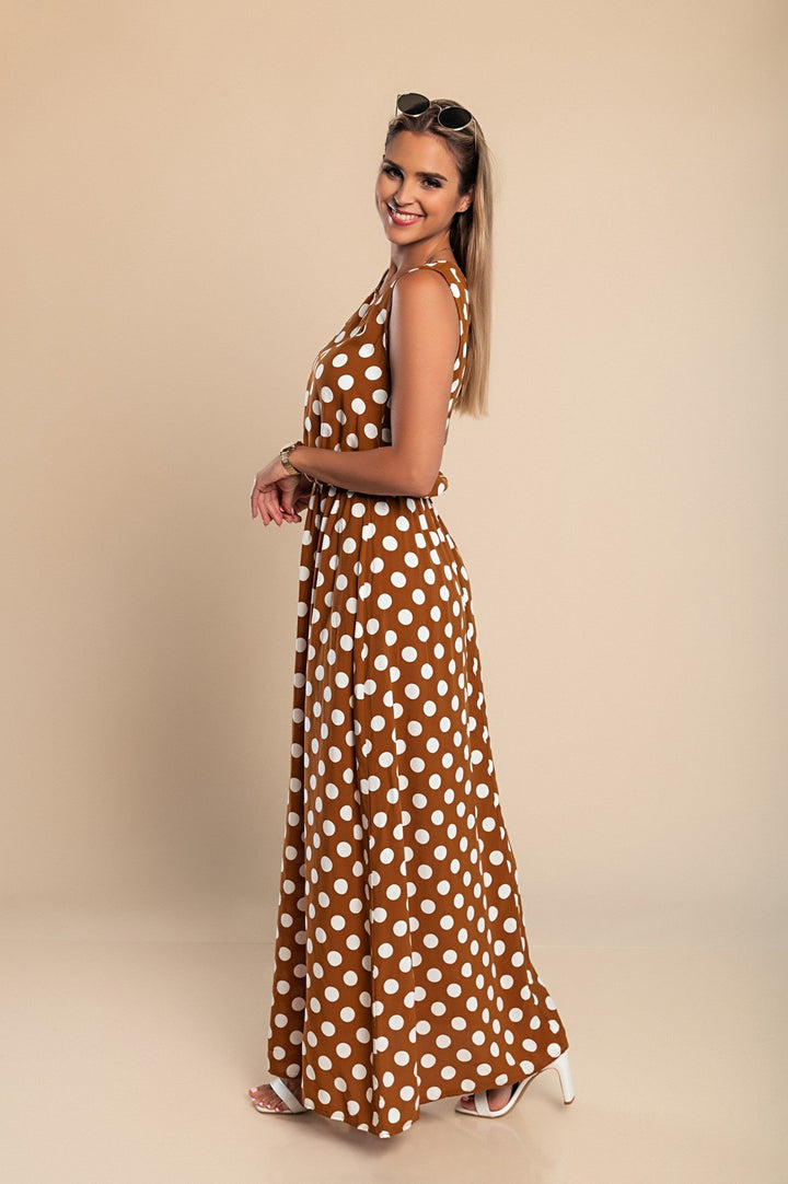 Hannah Polka Dot Maxi Dress