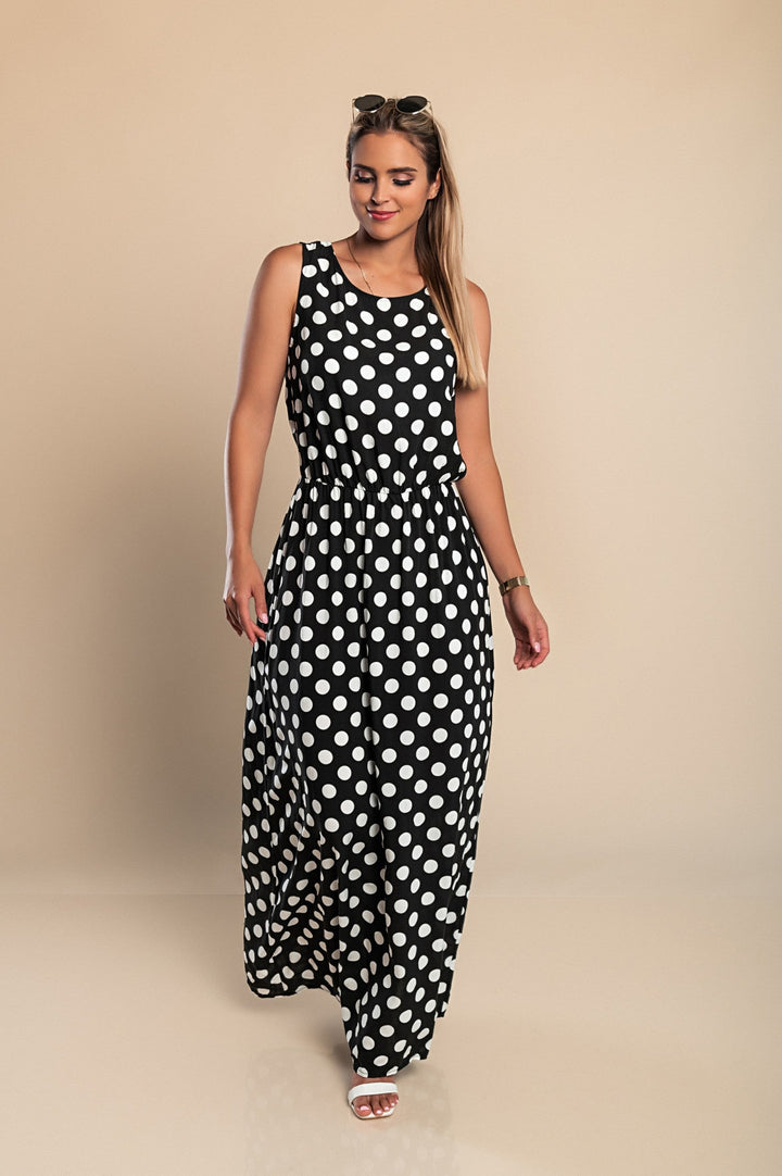 Hannah Polka Dot Maxi Dress
