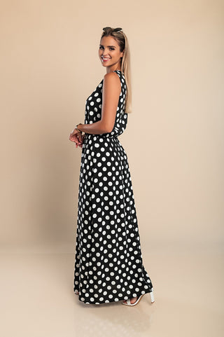 Hannah Polka Dot Maxi Dress