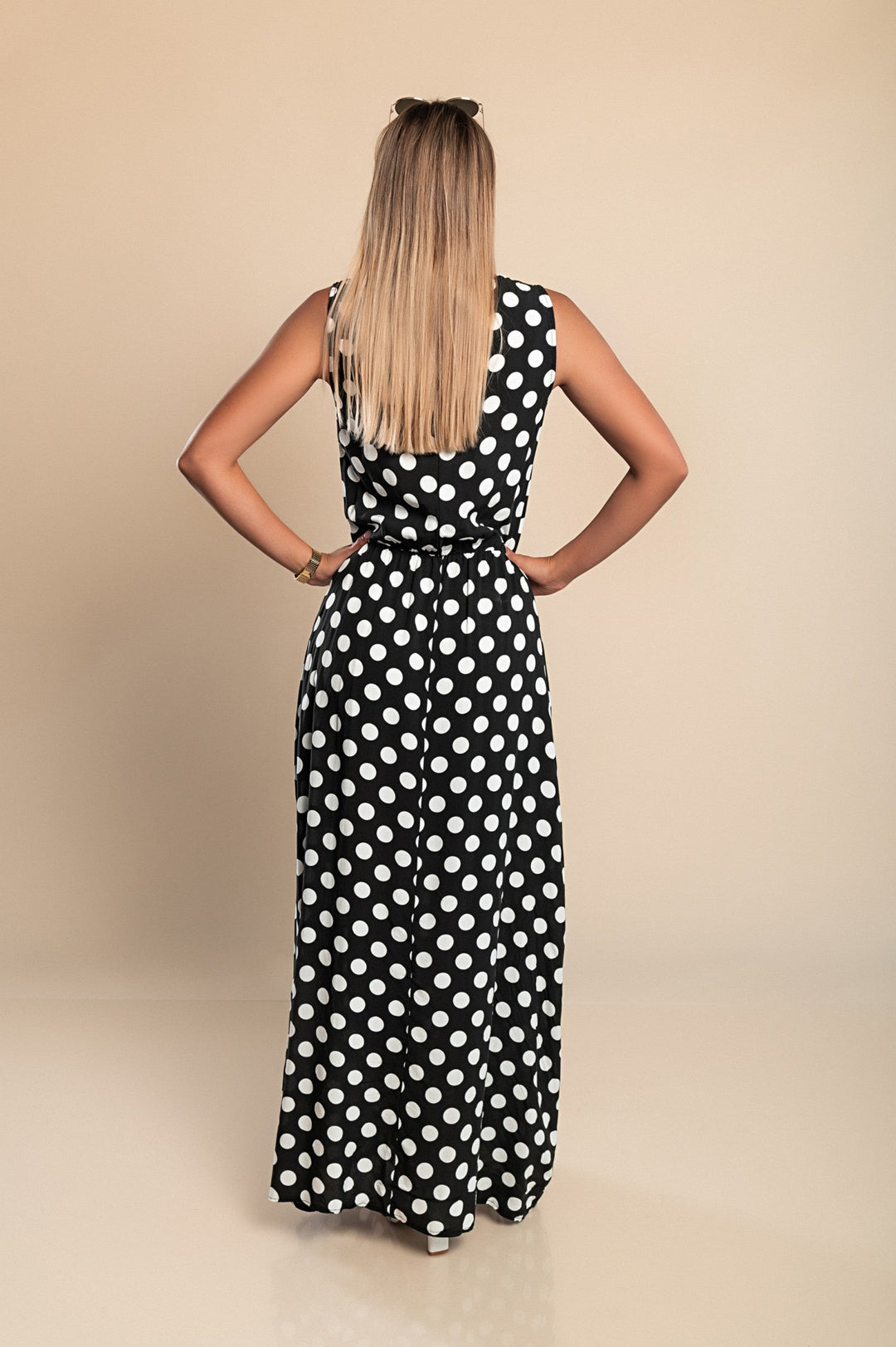 Hannah Polka Dot Maxi Dress