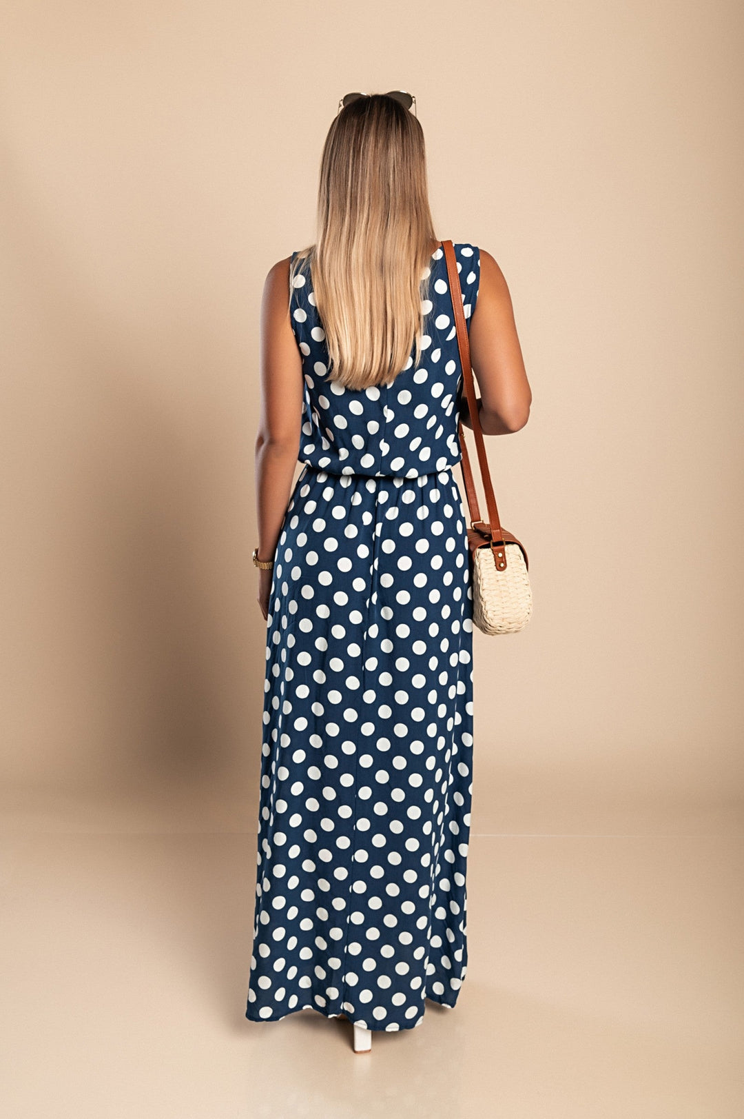Hannah Polka Dot Maxi Dress