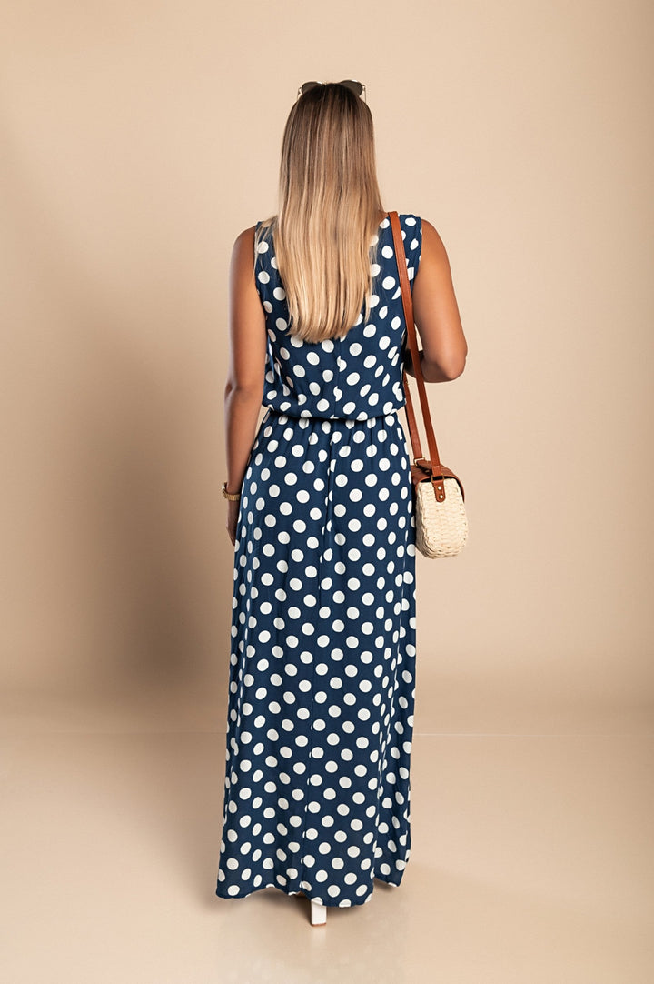 Hannah Polka Dot Maxi Dress