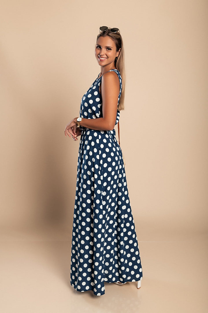 Hannah Polka Dot Maxi Dress