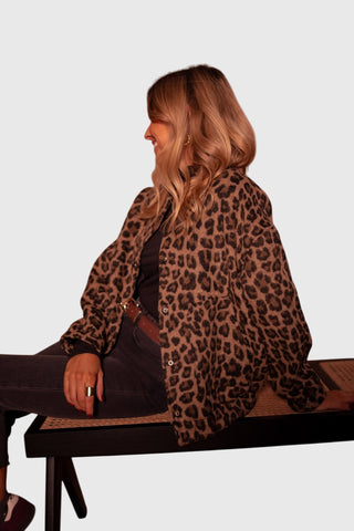 Elodie Leopard Print Jacket