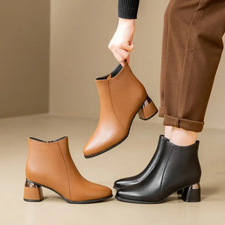 Nyla Metal Heel Boots