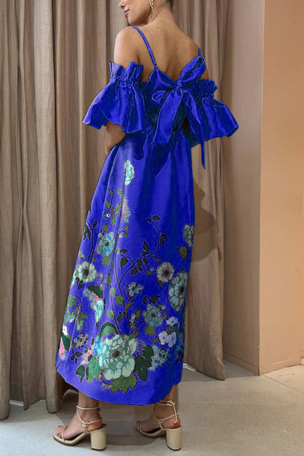 Arielle Gathered Sleeve Dress with Pockets