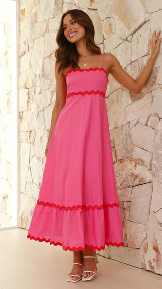 Robe longue Clara à fines bretelles